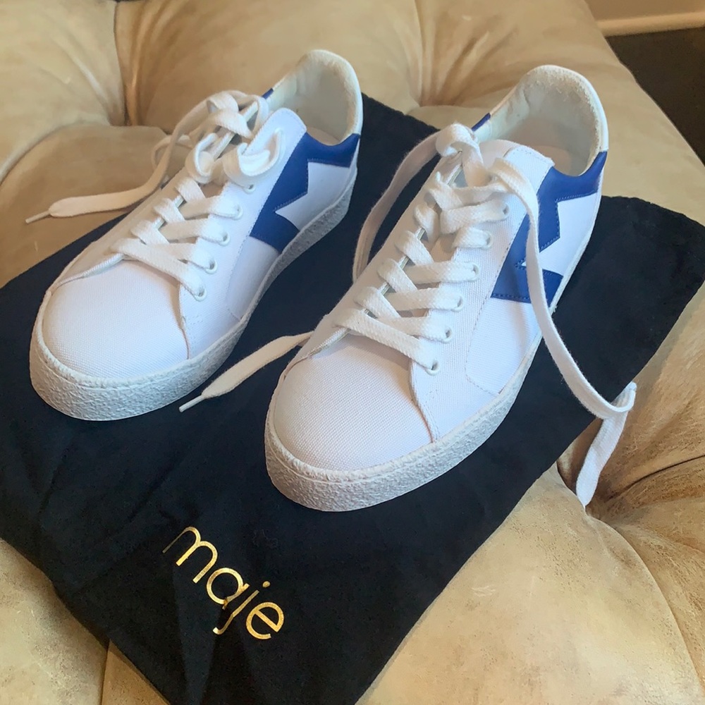 Maje Colorblock pattern sneakers